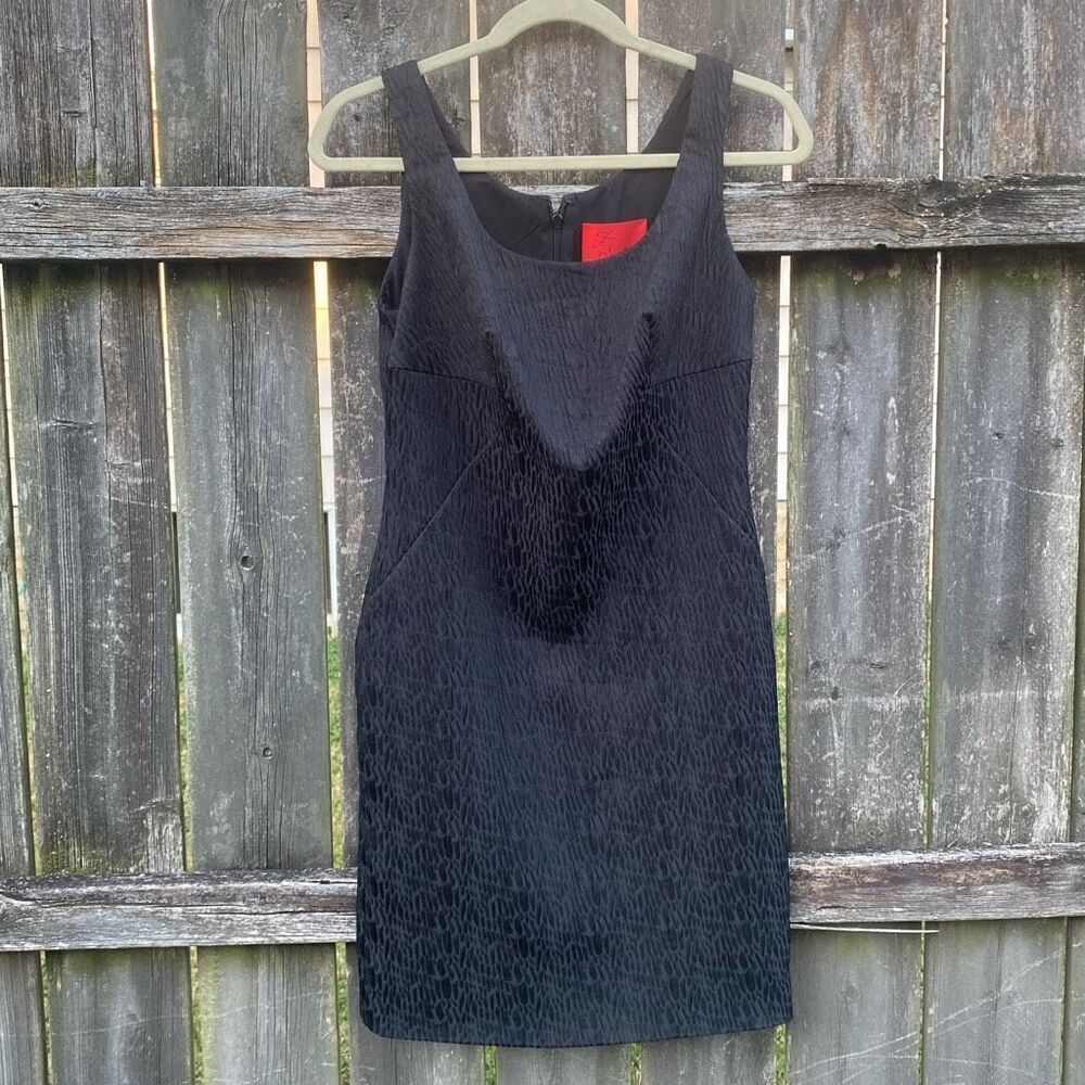 Z Spoke Zac Posen‎ Textured Black Sheath Dress NWT / 4